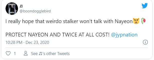 Fan Nayeon Twice lo lắng fan cuồng khét tiếng quay trở lại-6