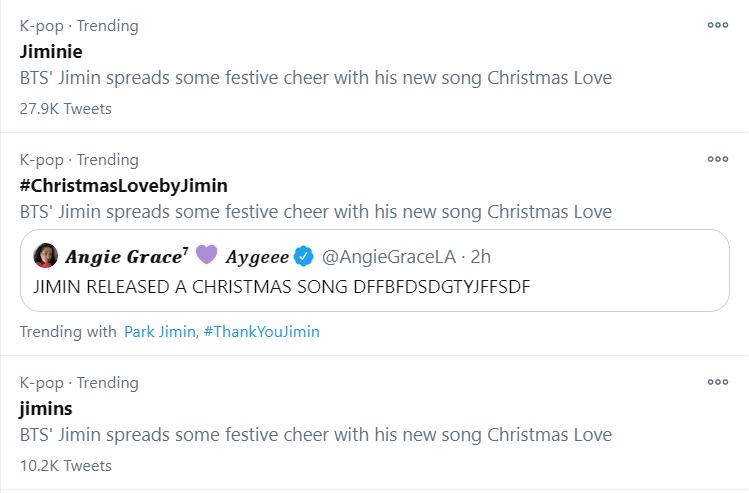 Jimin BTS thả xích món quà giáng sinh bất ngờ-3