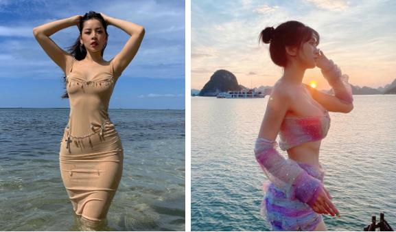 Chi Pu và hot TikToker Lê Bống hóa thân thành bà già Noel: Body ai chặt chém hơn?-2