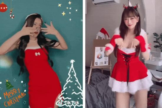 Chi Pu và hot TikToker Lê Bống hóa thân thành bà già Noel: Body ai chặt chém hơn?