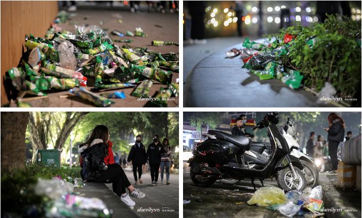Sau đêm Giáng sinh, đường phố Hà Nội lại ngập trong biển rác-8