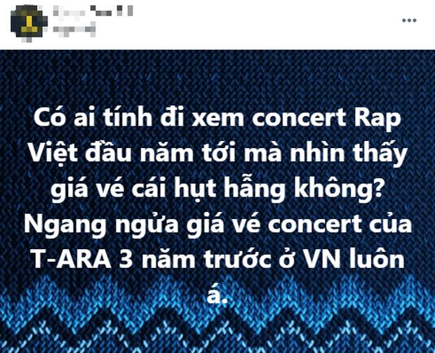 Netizen tranh cãi về giá vé concert Rap Việt, chê đắt hơn cả concert của sao Kpop đến Việt Nam?-4