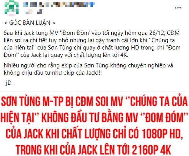 Fan Sơn Tùng và Jack tiếp tục chiến nhau xoay quanh MV Đom Đóm... có độ phân giải cao hơn Chúng Ta Của Hiện Tại-3
