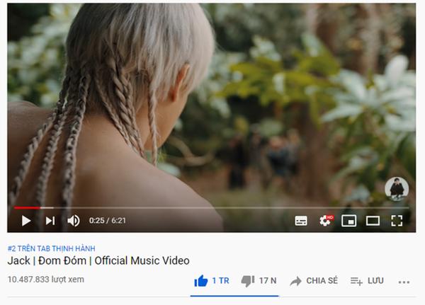 MV Đom Đóm sau 24 giờ ra mắt: Không giúp Jack phá được kỉ lục nào, thành tích chỉ dừng ở vị trí số 2-1