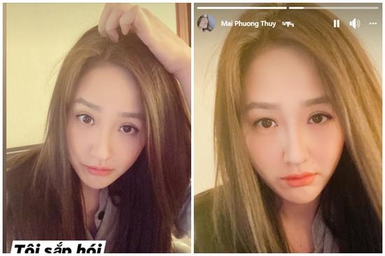Mai Phương Thúy tiết lộ tóc bị rụng đến sắp hói