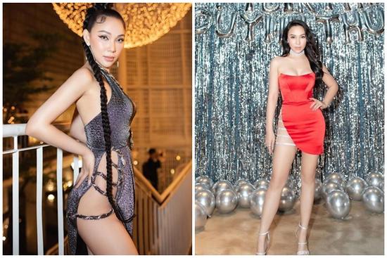 'Nâng level', Quỳnh Thư diện đầm xẻ hiểm đến tận eo chỉ nhăm nhe lộ hàng