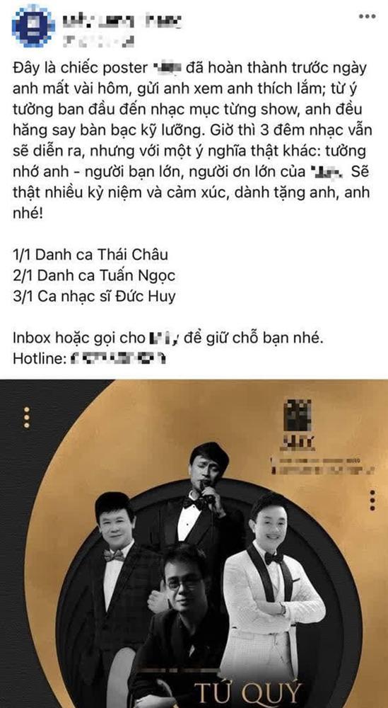 Poster đêm nhạc chào năm mới 2021 của cố nghệ sĩ Chí Tài, ảnh còn đó mà người đã ra đi-1