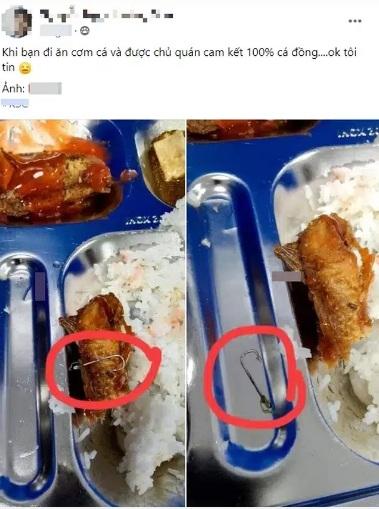 Vào quán ăn cơm, thanh niên lạnh người phát hiện chiếc móc câu nằm trong miếng cá, lời khẳng định của chủ quán mới bất ngờ-1