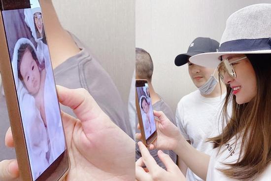 Con gái Đông Nhi gây chú ý khi xuất hiện trên màn hình facetime