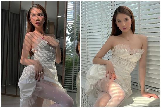 Chẳng cần bikini, Ngọc Trinh vẫn gợi cảm trong nhà tắm tại gia