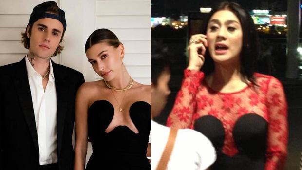 Vợ Justin Bieber diện đầm khoét ngực hiểm hóc na ná váy cực phèn của Lâm Khánh Chi-3