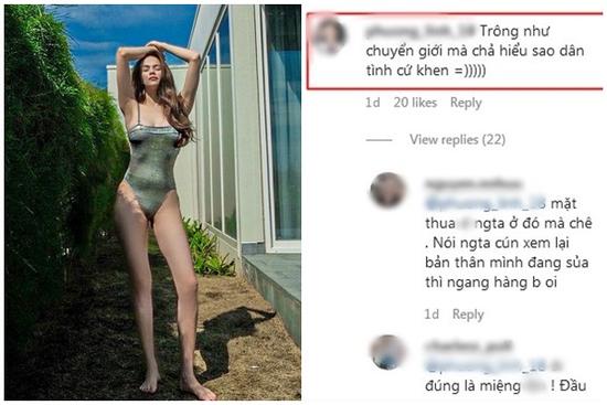 Hết bị soi photoshop méo tường, Hà Hồ lại bị chê như người chuyển giới