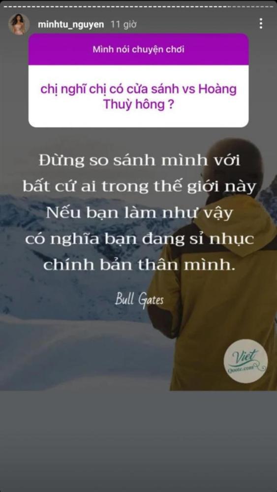 Minh Tú đáp trả cực căng khi bị so sánh với Hoàng Thùy, tiết lộ tình trạng với Kỳ Duyên-3