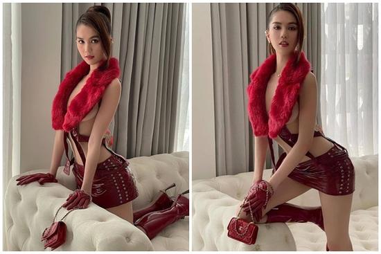 Mới đầu năm, Ngọc Trinh hết diện đồ xuyên thấu lại thả rông táo bạo