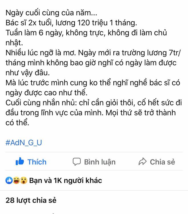 Bác sỹ 9x gây sốc khi tiết lộ lương 120 triệu/tháng, không phải làm thêm giờ hay cuối tuần-1