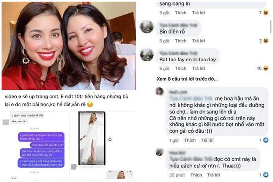 Mẹ Hoa hậu Phạm Hương bị 'tố' bom hàng 10 triệu đồng còn văng tục 'chợ búa'