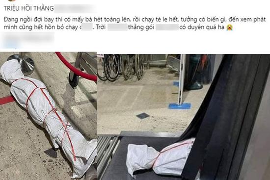 Đang ngồi chờ bay, toàn bộ hành khách hú hồn bỏ chạy khi nhìn thấy vật thể lạ