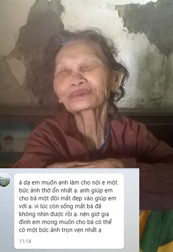 Tác giả bức ảnh ghép thêm đôi mắt cho bà: Tôi đã rất lo lắng vì sợ mình làm không tốt-1