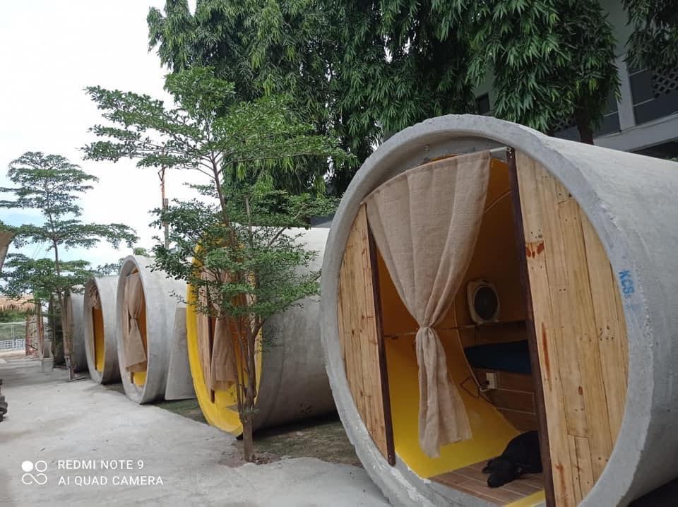 Xuất hiện quán cà phê ống cống độc lạ ở Bình Dương cho khách vào… nằm nghỉ-3