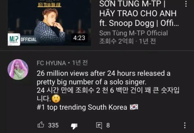 Knet tố cáo fan Việt giả làm người Hàn Quốc để bình luận dưới MV của Sơn Tùng M-TP?-2