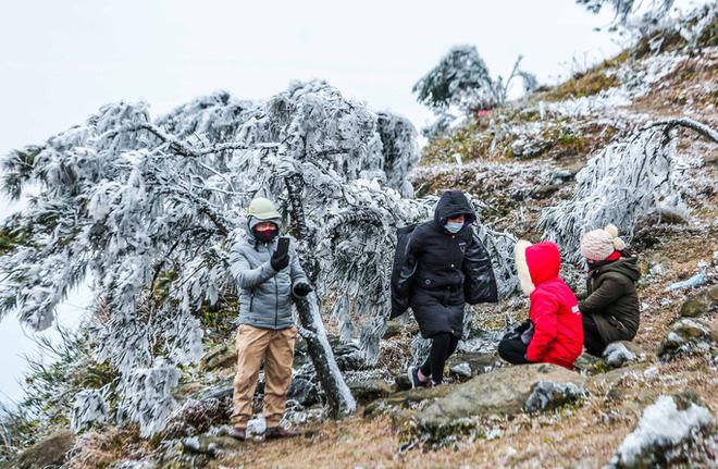 Trèo lên mỏm đá tử thần chụp ảnh trong băng giá ở Hà Giang, du khách bị rơi xuống khe đá-9