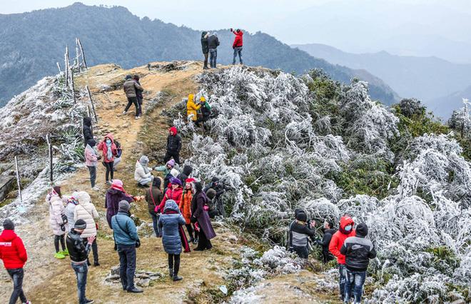 Trèo lên mỏm đá tử thần chụp ảnh trong băng giá ở Hà Giang, du khách bị rơi xuống khe đá-4