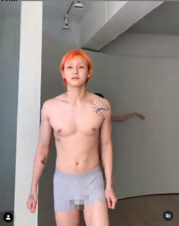 Phản cảm đến đỉnh điểm: Hyuna đăng hậu trường mặc độc nội y, để bạn trai lồ lộ cả bộ phận nhạy cảm-2