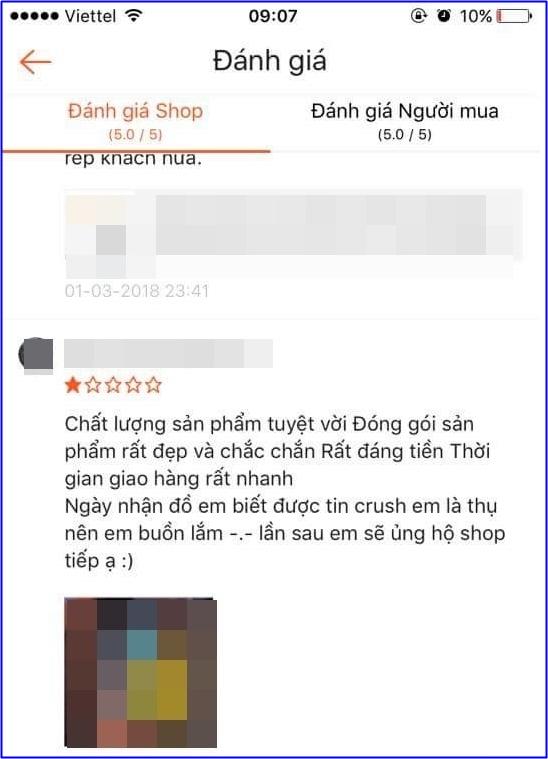 7749 lý do mình thích thì mình vote 1 sao thôi của thượng đế khiến chủ shop online cạn lời-3