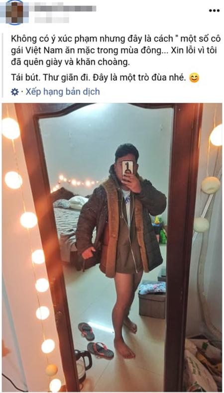 Người đàn ông nước ngoài cosplay thời trang mùa đông của nhiều thiếu nữ Việt-2