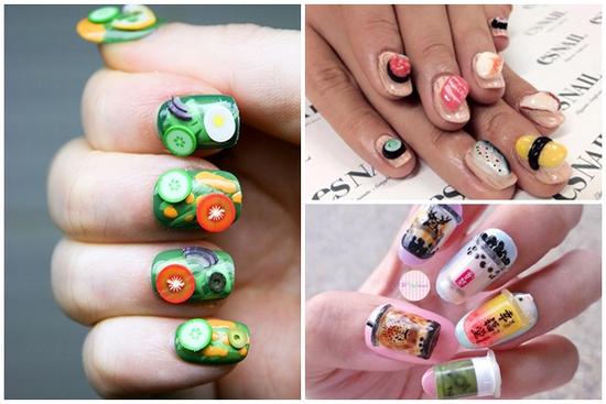 Những bộ nail dành cho các nàng chơi 'hệ ăn uống'