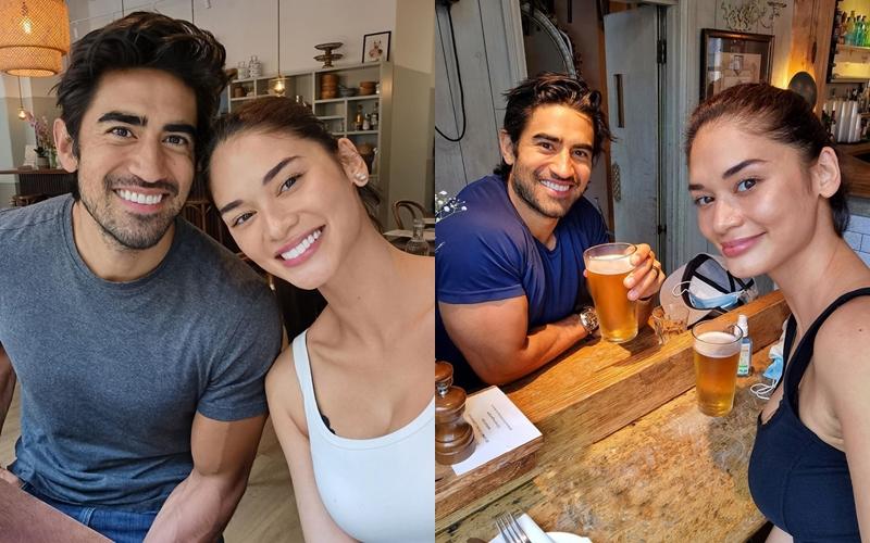 E ấp bên bạn trai, Hoa hậu Hoàn vũ Pia gây sốt với ngực to ngang đầu-6