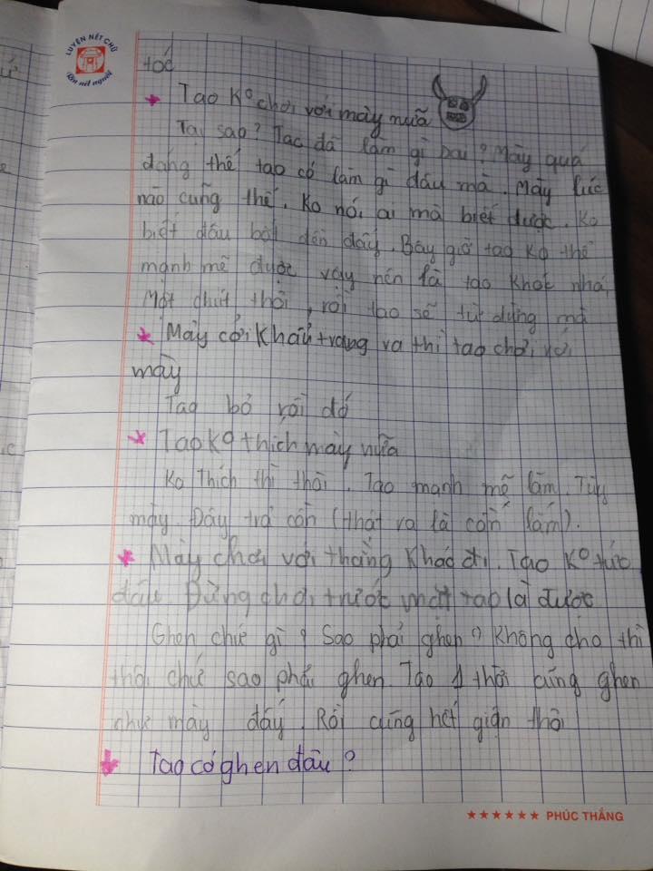 Ngượng chín mặt đọc những dòng tin nhắn của cặp học sinh tiểu học-2