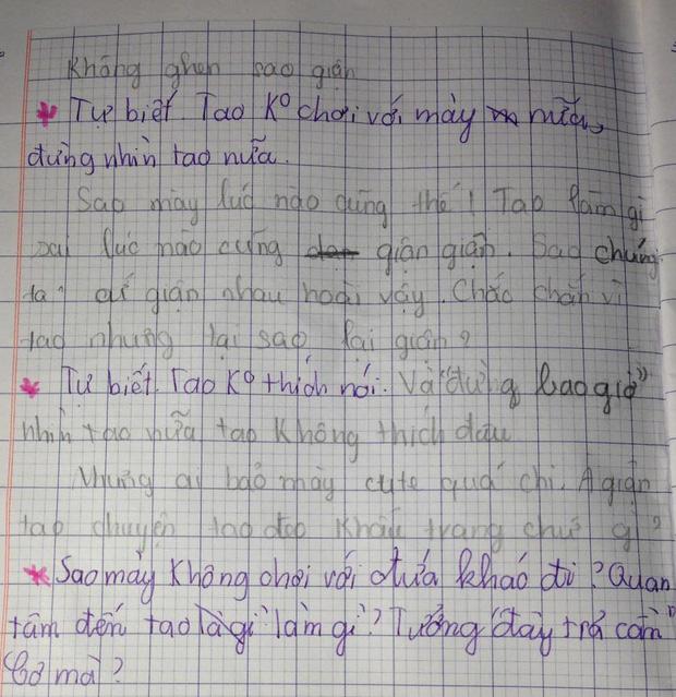 Ngượng chín mặt đọc những dòng tin nhắn của cặp học sinh tiểu học-1