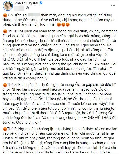 Pha Lê cảnh cáo người phụ nữ 5 lần 7 lượt tiếp cận con gái cô-3