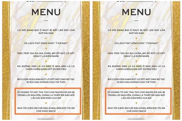 Thích thú với tên gọi món ăn mỹ miều trong menu tiệc cuối năm của Huỳnh Lập-9