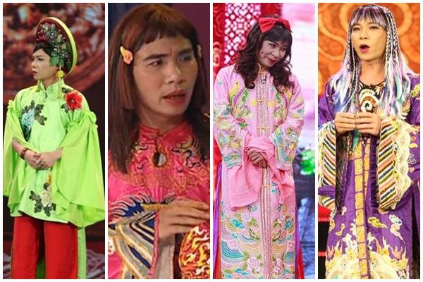 Lâm Vỹ Dạ copy paste mái tóc kết nơ thảm họa lên Táo quân 2021-6