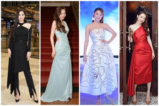 Mai Phương Thúy diện đồ đen giữa rừng mỹ nhân váy áo đủ màu