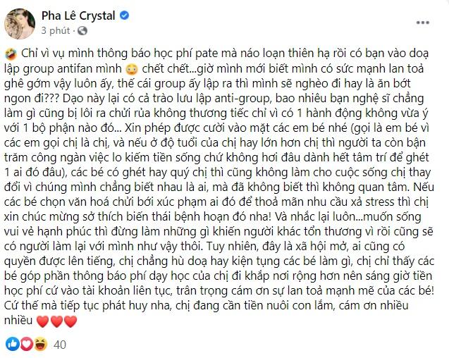 Pha Lê nổi đóa trước chỉ trích dạy nấu pate với mức phí cắt cổ-5