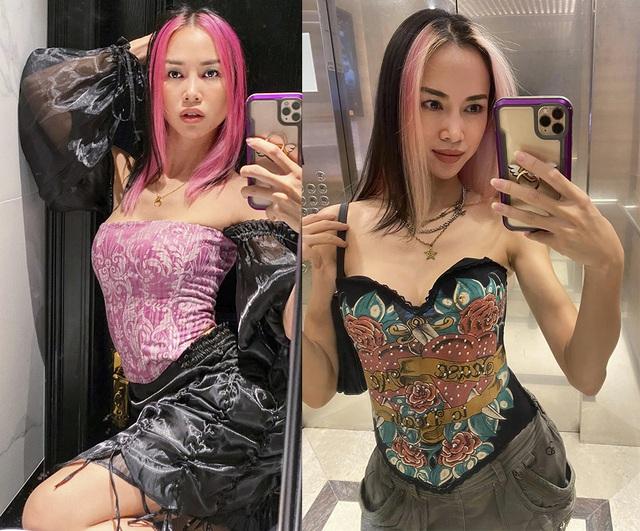 Mâu Thủy lột xác mạnh mẽ với tóc hồng rực giống Thúy Ngân, Vũ Ngọc Anh-10