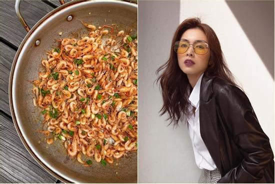 Tăng Thanh Hà trổ tài làm món tép rang giá bình dân mà ai cũng xuýt xoa khen ngon hết nấc