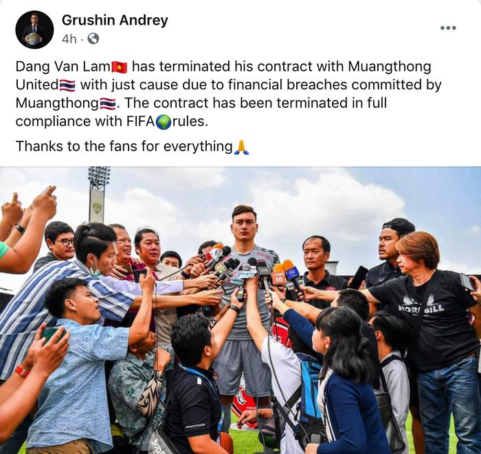 HOT: Đặng Văn Lâm có thể bị cấm thi đấu khi rời Muangthong United-1