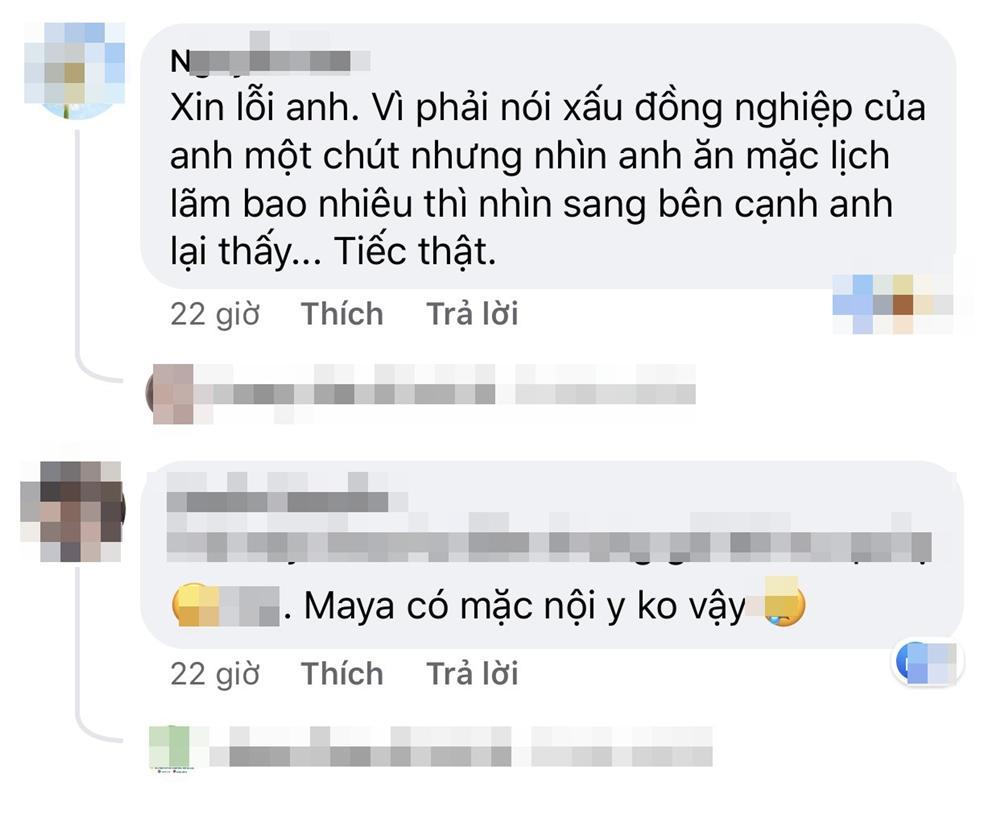 Maya bị chê phản cảm vì mặc váy như không, Hứa Vĩ Văn liền bênh vực-7