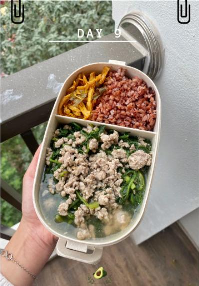 Nhìn hộp cơm ăn theo chế độ Eatclean của nàng sinh viên, ai cũng có động lực giảm cân-10