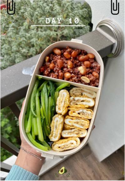 Nhìn hộp cơm ăn theo chế độ Eatclean của nàng sinh viên, ai cũng có động lực giảm cân-12