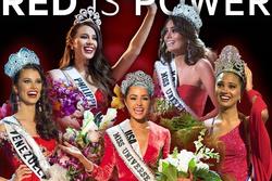 Những Hoa hậu Hoàn vũ lên ngôi với tuyệt tác đầm đỏ trong 2 thập kỷ qua