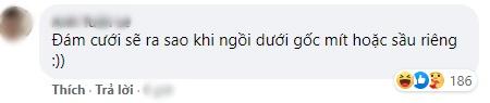 Làm đám cưới trong vườn bưởi trĩu quả, khách muốn ăn cỗ trong bình yên chắc phải đội mũ bảo hiểm-6