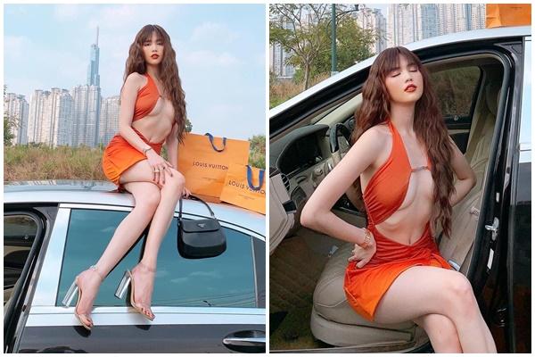 Ngọc Trinh bị chê mặc váy hở bạo kém sang hơn mẫu Tây lại còn photoshop méo nhà-8