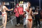 Mặc bikini đứng bán ổi bất chấp cái lạnh 9 độ C, hotgirl đốt mắt người đi đường