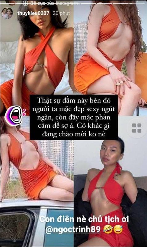 Ngọc Trinh bị chê mặc váy hở bạo kém sang hơn mẫu Tây lại còn photoshop méo nhà-3