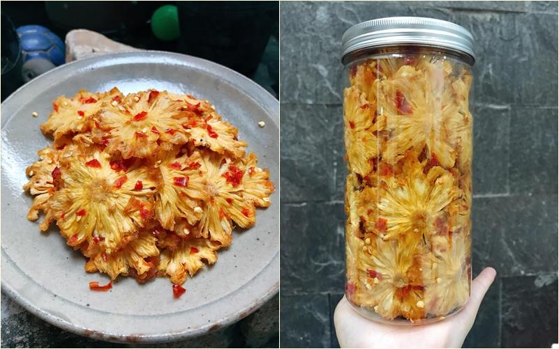 Tết này học 9X làm dứa sấy muối ớt lạ miệng, đảm bảo cả nhà vừa ăn đã mê-6